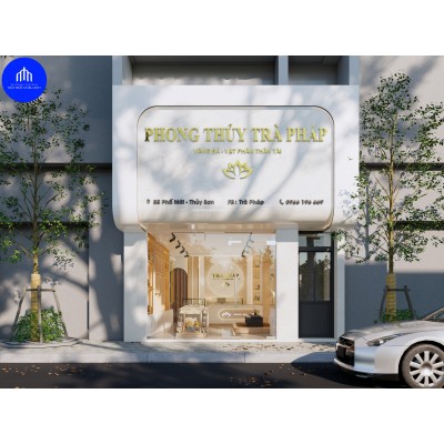 Thiết kế cửa hàng phong thủy Trà Pháp tại Hải Phòng